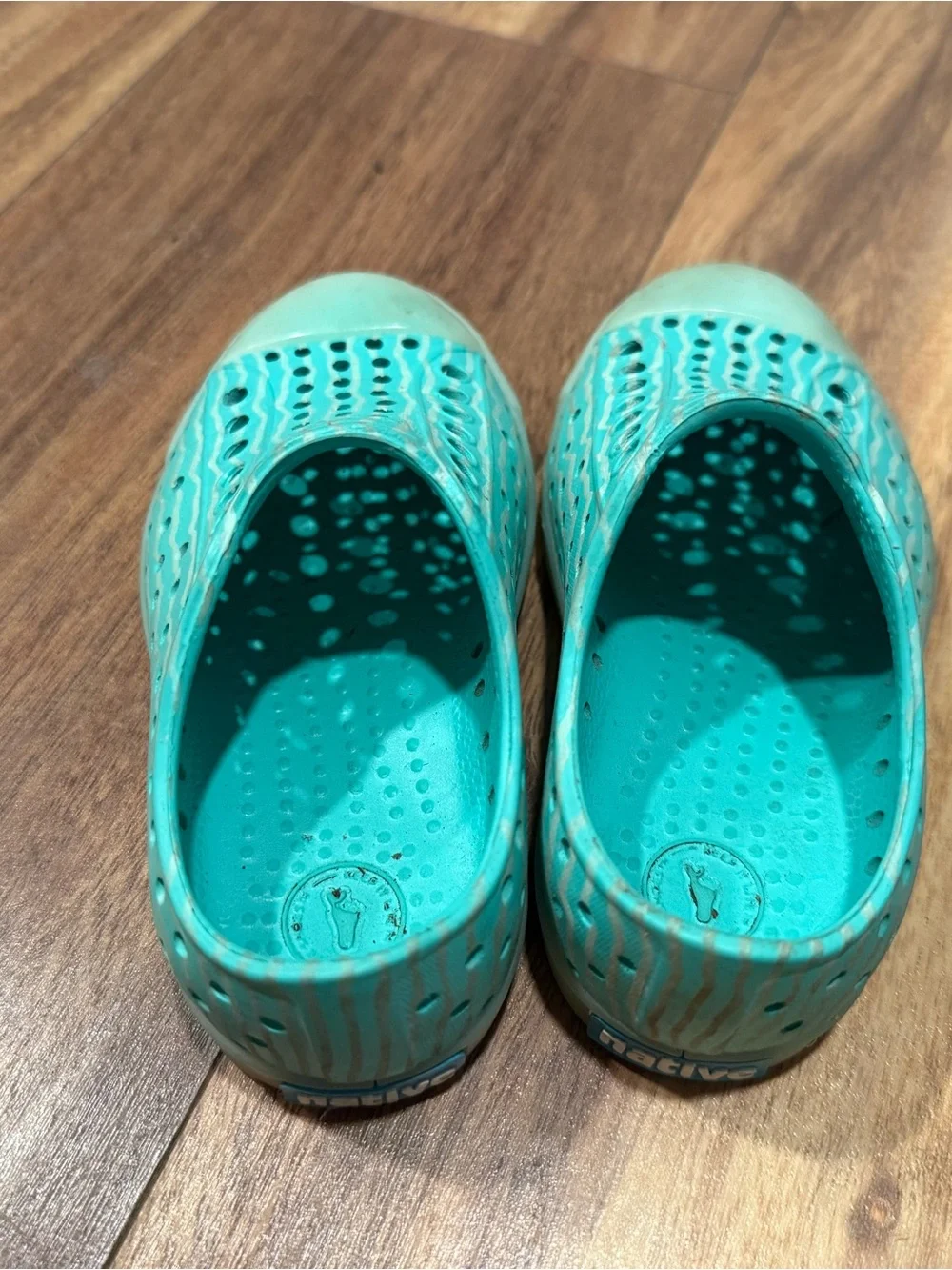 Native Kids Turquoise Slip-On Water Shoes